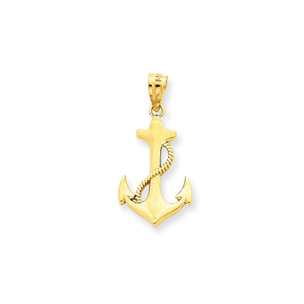 Pendants & Charms,Gold,Yellow,14K,22 mm,12 mm,Each,Nautical,Under $100