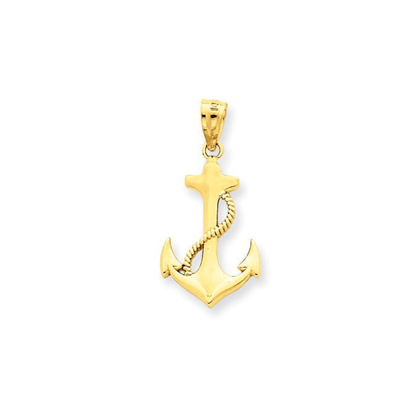 Pendants & Charms,Gold,Yellow,14K,22 mm,12 mm,Each,Nautical,Under $100