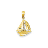 Pendants & Charms,Gold,Yellow,14K,22 mm,14 mm,Each,Nautical,Under $100