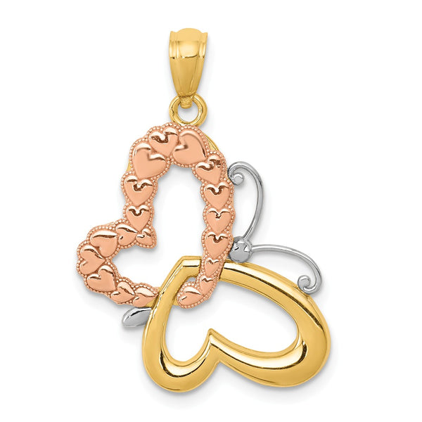 Casted,Polished,14K Yellow Gold,Open Back,14K Yellow Gold Rose Gold,Rhodium,Textured