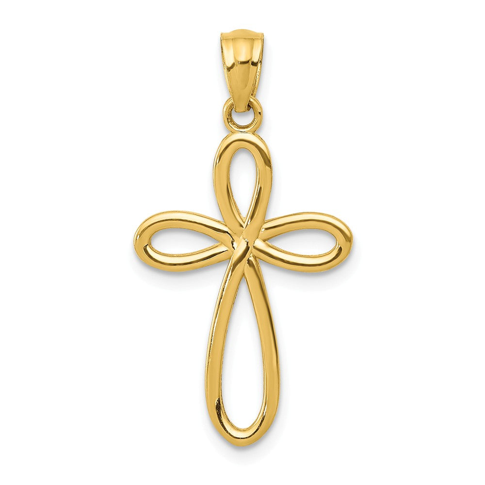 Solid,Polished,14K Yellow Gold,Open