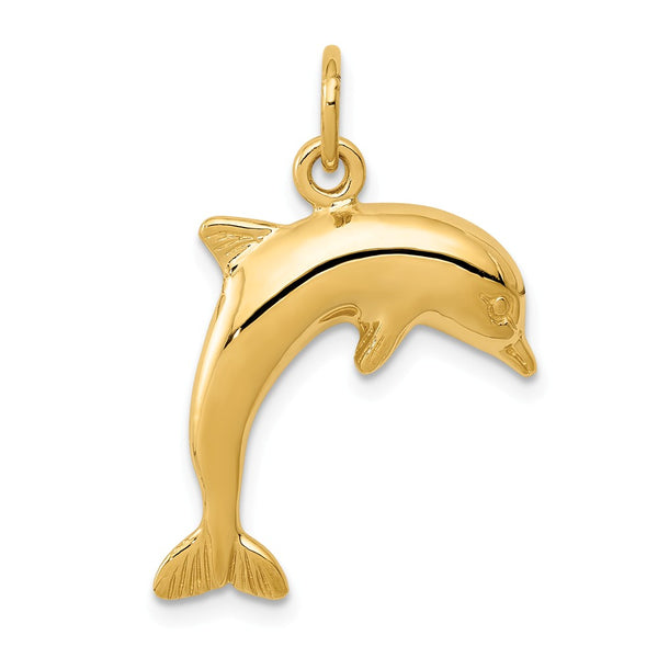 Solid,Casted,Polished,14K Yellow Gold,Open Back