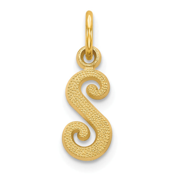 Solid,Casted,Satin,14K Yellow Gold