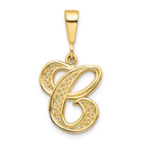 Solid,Casted,Polished,14K Yellow Gold,Filigree