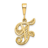 Solid,Casted,Polished,14K Yellow Gold,Filigree