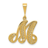 Solid,Casted,Polished,14K Yellow Gold,Filigree