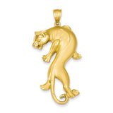 14K Yellow Gold  Panther Pendant