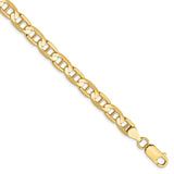 Solid,Polished,14K Yellow Gold,Lobster Clasp