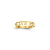 14K Two-Tone Gold Gold Polished Buckle Ring