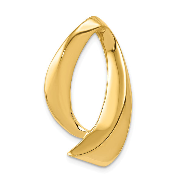 Solid,Casted,Polished,14K Yellow Gold,Open Back,No Bail,Fits Up to 8mm Regular,Fits Up to 10mm Fancy