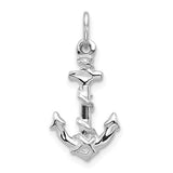 Pendants & Charms,Gold,White,14K,22 mm,10 mm,Each,Rhodium,Nautical,Under $100