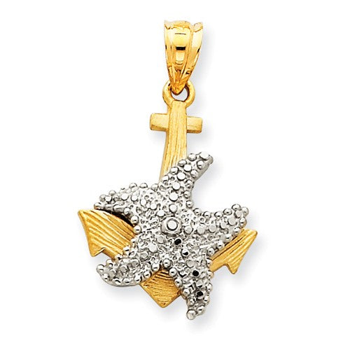 Pendants & Charms,Themed Charm,Gold,Two-Tone,14K,27 mm,17 mm,Each,Nautical,Between $200-$400