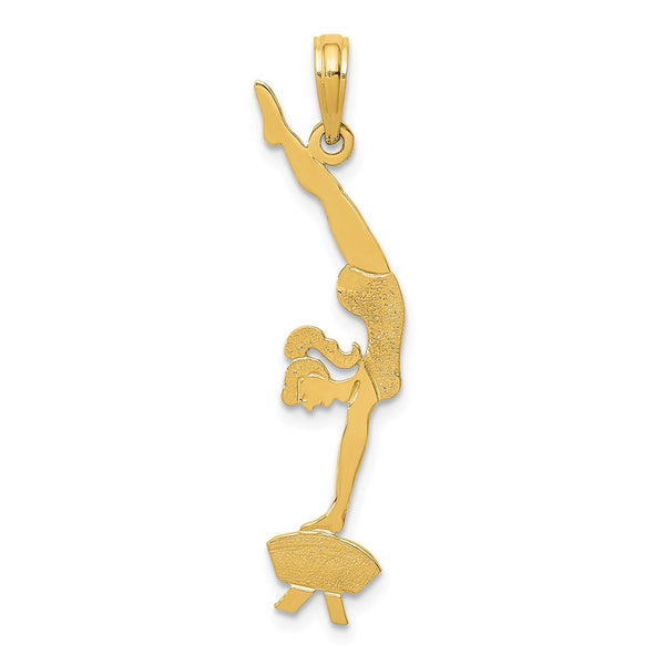 Solid,Polished,14K Yellow Gold,Stamped,Textured Back