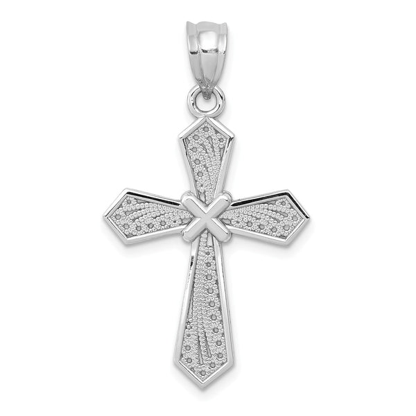 Solid,Polished,14K White Gold,Filigree