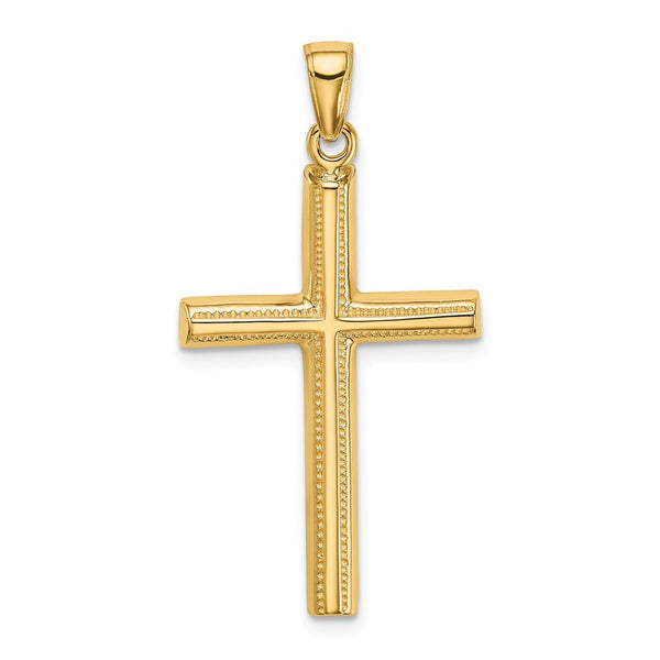 Solid,Casted,Polished,14K Yellow Gold,Open Back