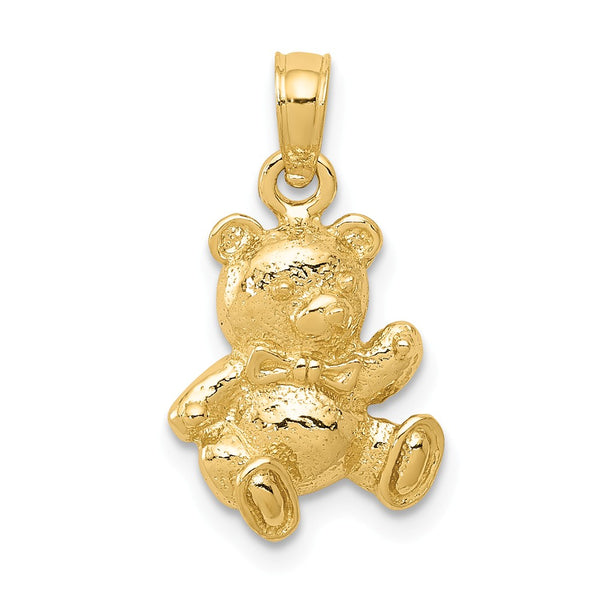Solid,Casted,Polished,14K Yellow Gold,Open Back
