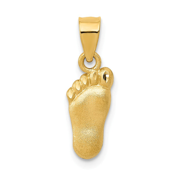 Solid,Diamond Cut,Satin,14K Yellow Gold,Open Back