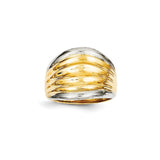 14K Yellow Gold Polished Filigree Ring