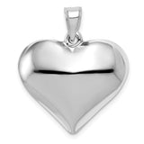 Polished,3-D,14K White Gold,Hollow