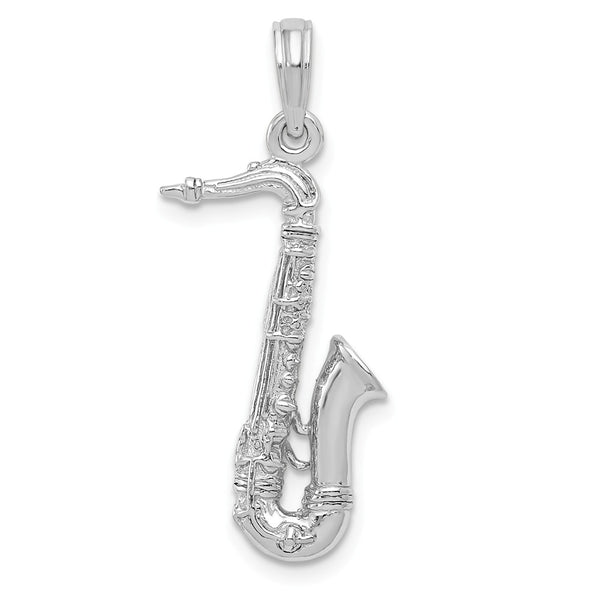 Solid,Polished,3-D,14K White Gold,Textured