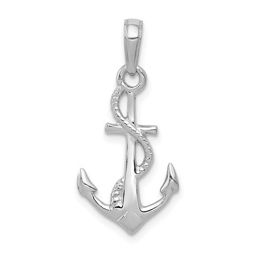 Pendants & Charms,Gold,White,14K,24 mm,13 mm,Each,Nautical,Between $100-$200