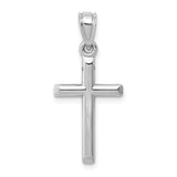 Polished,3-D,14K White Gold,Hollow