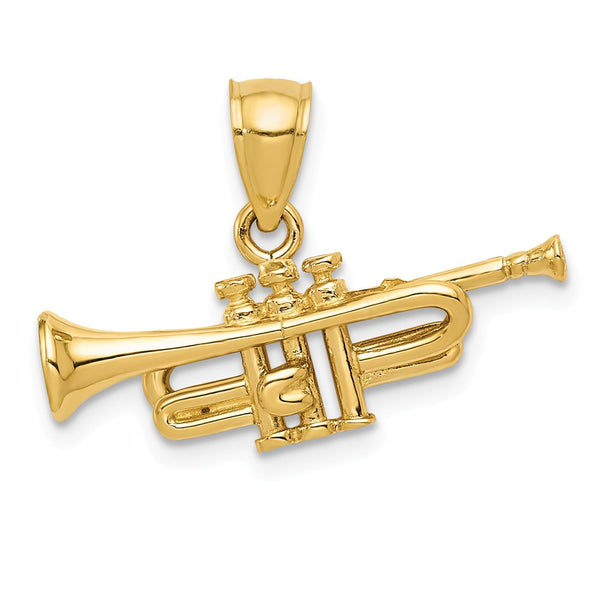 Solid,3-D,14K Yellow Gold