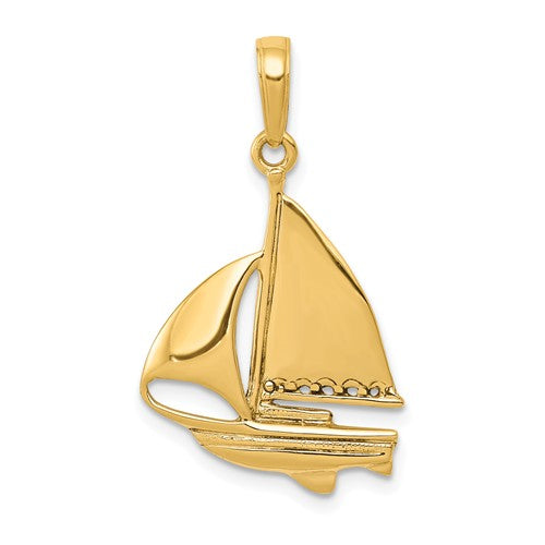 Pendants & Charms,Gold,Yellow,14K,28 mm,16 mm,Each,Nautical,Between $100-$200