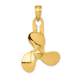 Pendants & Charms,Gold,Yellow,14K,38 mm,24 mm,Each,Nautical,Above $600
