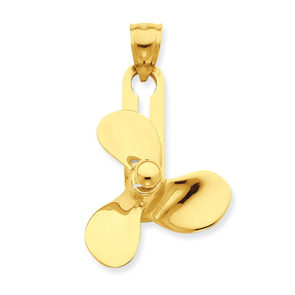 Pendants & Charms,Gold,Yellow,14K,38 mm,24 mm,Each,Nautical,Above $600
