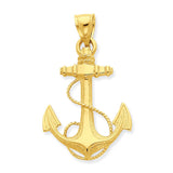 Pendants & Charms,Gold,Yellow,14K,41 mm,25 mm,Each,Nautical,Between $200-$400