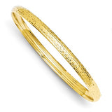 Bracelets,Bangle,Gold,Yellow,14K,6 mm,Polished,6 mm,Fold Over Catch,Hinged,Hammered,Semi-Solid,Above $600