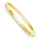 Bracelets,Bangle,Gold,Yellow,14K,4 mm,Polished,4 mm,Solid,Above $600