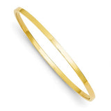 Bracelets,Bangle,Gold,Yellow,14K,3 mm,Polished,3 mm,Semi-Solid,Between $200-$400