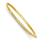 Bracelets,Bangle,Gold,Yellow,14K,3 mm,Polished & Brushed,3 mm,Semi-Solid,Diamond-cut,Above $600