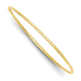 Bracelets,Bangle,Gold,Yellow,14K,2 mm,Polished,2 mm,Semi-Solid,Diamond-cut,Above $600