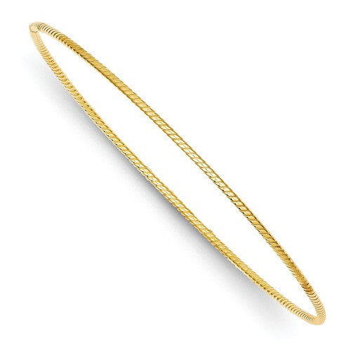 Bracelets,Bangle,Gold,Yellow,14K,1.5 mm,Polished,1.5 mm,Semi-Solid,Above $600