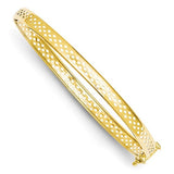 Bracelets,Bangle,Gold,Yellow,14K,4.75 mm,Polished,7 in,4.75 mm,Safety Clasp,Between $400-$600