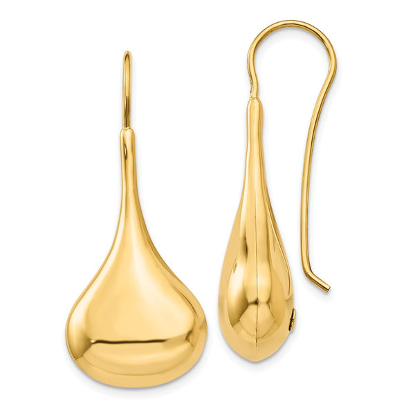 Polished,14K Yellow Gold,Hollow