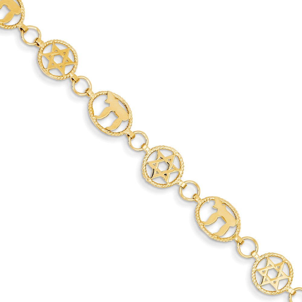 Casted,14K Yellow Gold,Lobster Clasp,Textured