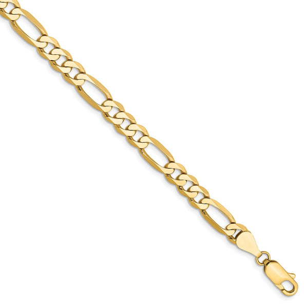 Solid,Polished,14K Yellow Gold,Lobster Clasp