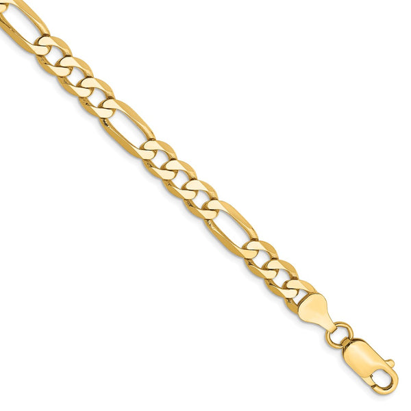 Solid,Polished,14K Yellow Gold,Lobster Clasp