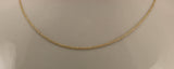 14K Yellow Gold Hollow Rope Chain Necklace