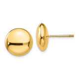 Polished,14K Yellow Gold,Post