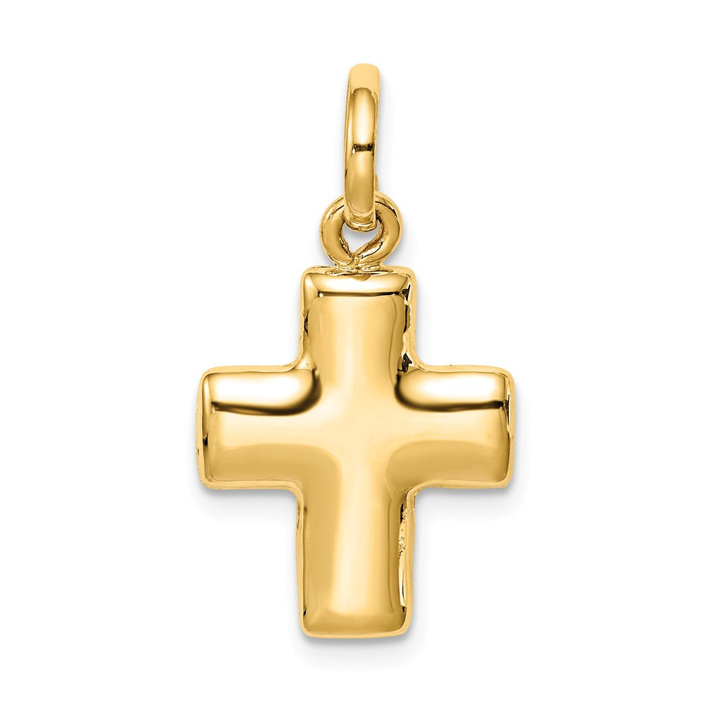 Polished,3-D,14K Yellow Gold,Hollow,Not Engraveable