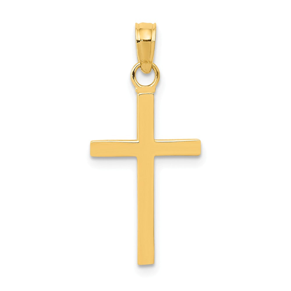 Solid,Casted,Polished,14K Yellow Gold,Textured Back