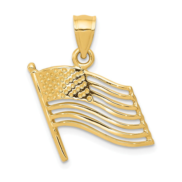 Solid,Casted,Polished,14K Yellow Gold,Cut-Out