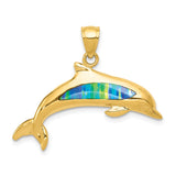 Solid,Casted,Polished,14K Yellow Gold,Open Back,Textured Back,Imitation Opal