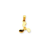 Pendants & Charms,Gold,Yellow,14K,17 mm,11 mm,Each,Nautical,Under $100
