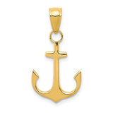 Pendants & Charms,Gold,Yellow,14K,24 mm,14 mm,Each,Nautical,Under $100